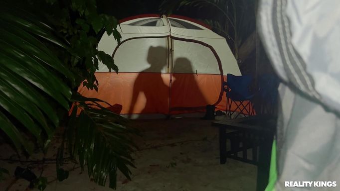 Busty Babes Jump On A Big Cock At Horny Camp